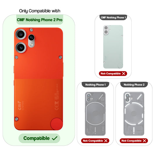 Colourful Frosted Matte With Raised Camera Protection Back Cover Case For CMF Nothing Phone 2 Pro