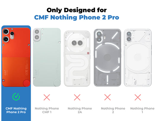 Compact and Stylish Silicon Finish Hard Cover For CMF Nothing Phone 2 Pro with Integrated Grip Strap & MagSafe Charging Support