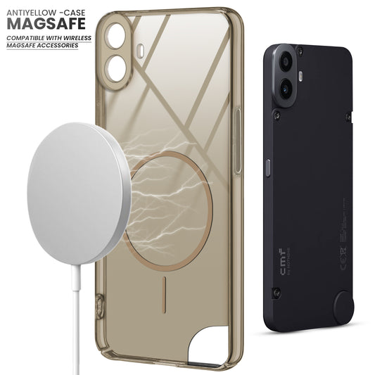 Crystal Clear Hard Back Anti-Yellowing with MagSafe Compatibility Phone Case For CMF by Nothing Phone 1