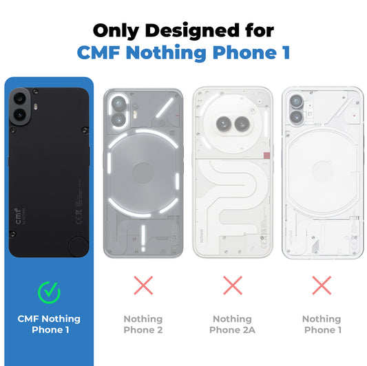 Crystal Clear Hard Back Anti-Yellowing Phone Case For CMF By Nothing Phone 1