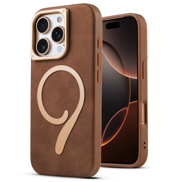 Prime Leather Wireless Charging Compatible Case for Apple iphone 16 Pro Max
