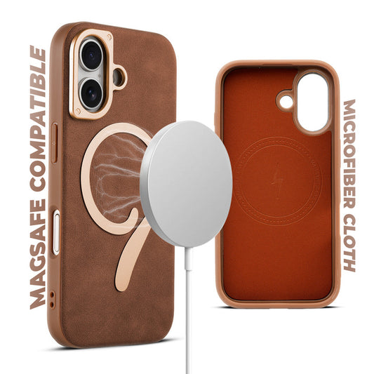 Prime Leather Magsafe Case for Apple iPhone 16