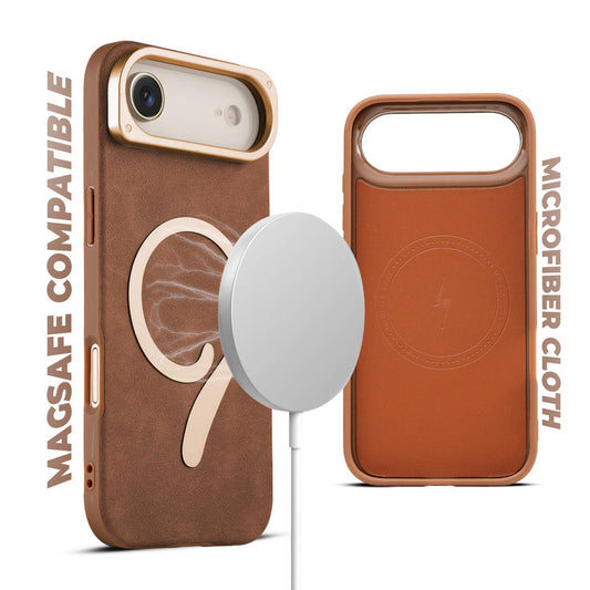 Prime Leather Wireless Charging Compatible Case for Apple iPhone 17 Air