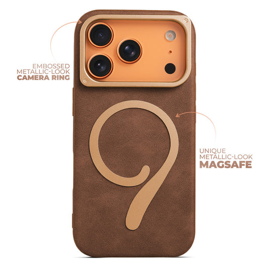 Prime Leather Wireless Charging Compatible Case for Apple iPhone 17 Pro