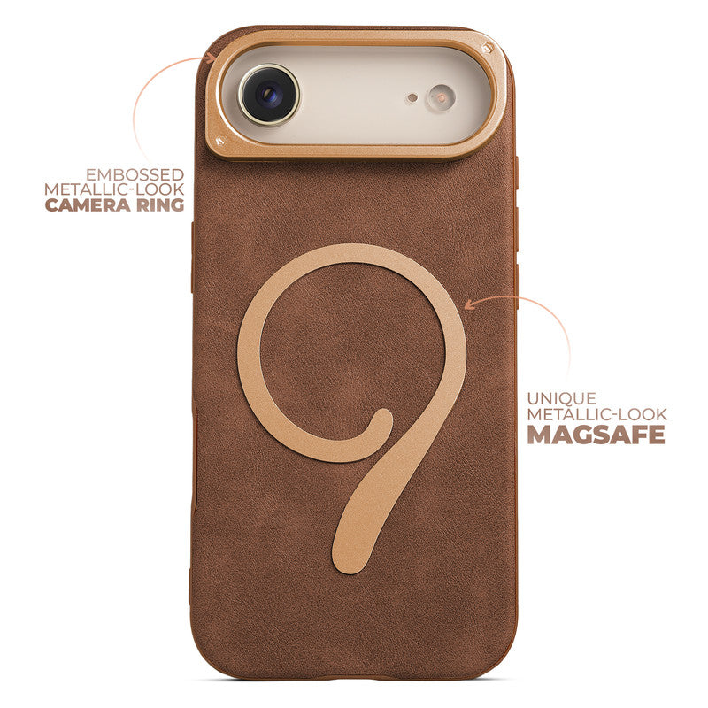 Prime Leather Wireless Charging Compatible Case for Apple iPhone 17 Air