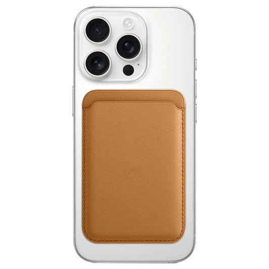 Magnetic Card Leather Wallet Holder Designed for MagSafe Compatible with Back Case
