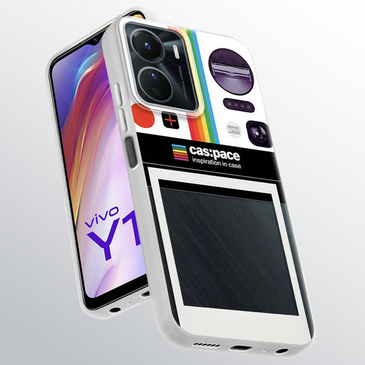 Designer Cover Case with Customizable Transparent Slot for Personalised Photos For Vivo Y16