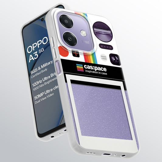 Designer Cover Case with Customizable Transparent Slot for Personalised Photos For Oppo A3 5G