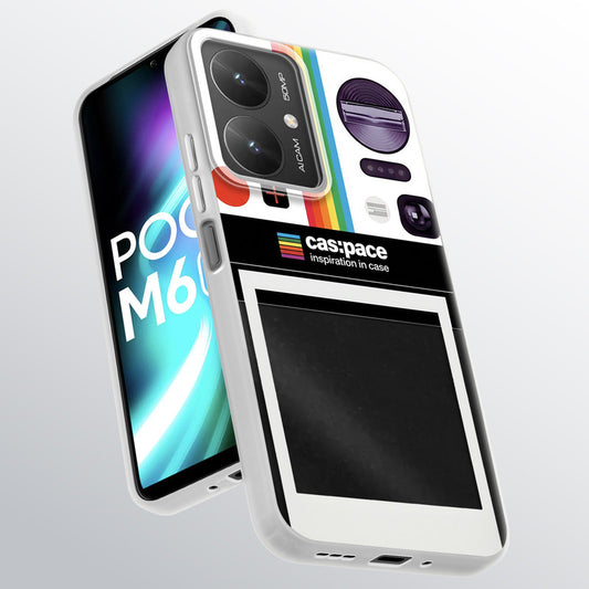 Designer Cover Case with Customizable Transparent Slot for Personalised Photos For Poco M6 5G