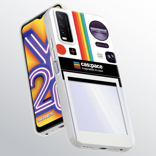 Designer Cover Case with Customizable Transparent Slot for Personalised Photos For Vivo Y20A