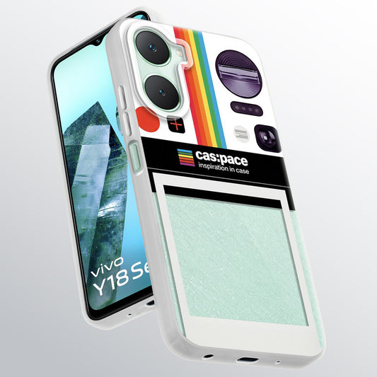 Designer Cover Case with Customizable Transparent Slot for Personalised Photos For Vivo Y18