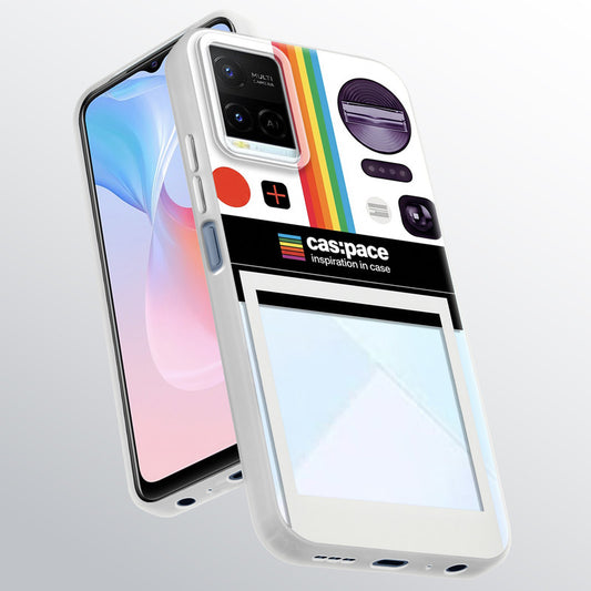 Designer Cover Case with Customizable Transparent Slot for Personalised Photos For Vivo Y21 2021