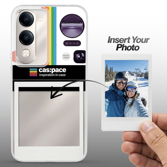 Designer Cover Case with Customizable Transparent Slot for Personalised Photos For Vivo Y19e
