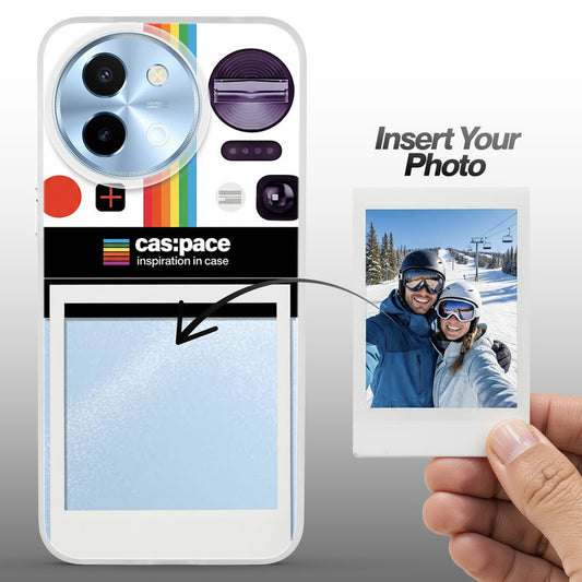 Designer Cover Case with Customizable Transparent Slot for Personalised Photos For Vivo Y58 5G