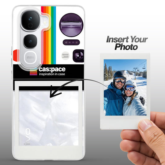 Designer Cover Case with Customizable Transparent Slot for Personalised Photos For Vivo Y400 Pro 5G