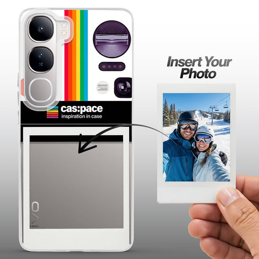 Designer Cover Case with Customizable Transparent Slot for Personalised Photos For Vivo Y300 5G