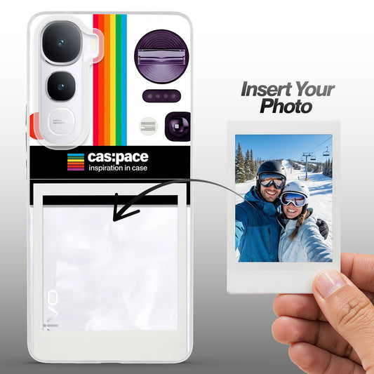 Designer Cover Case with Customizable Transparent Slot for Personalised Photos For Vivo Y400 5G