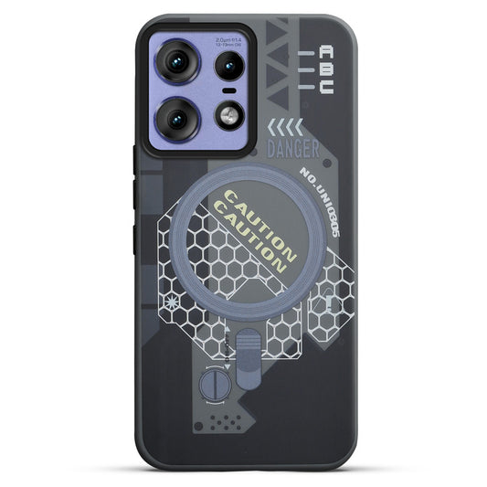 Mechanical Circuit Print Hard Back Cover For Motorola Edge 50 Pro 5G