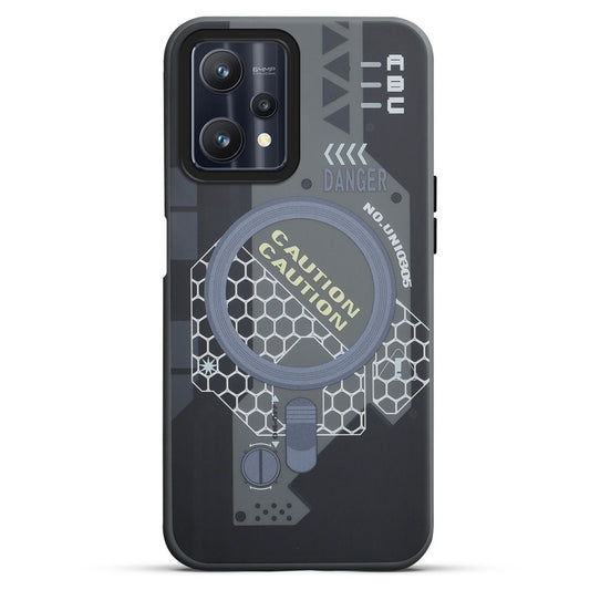 Mechanical Circuit Sector Print Hard Back Cover For Realme 9 Pro 5G