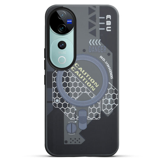 Mechanical Circuit Print Hard Back Cover For Vivo V40 Pro 5G