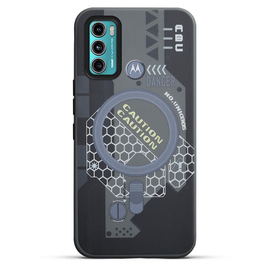 Mechanical Circuit Print Hard Back Cover For Motorola Moto G60