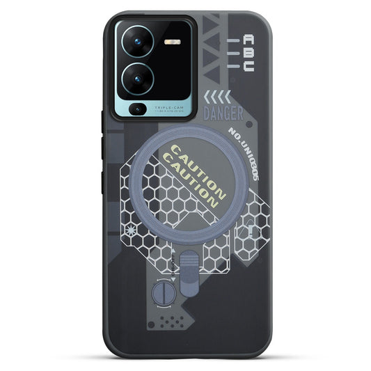 Mechanical Circuit Print Hard Back Cover For Vivo V25 Pro 5G