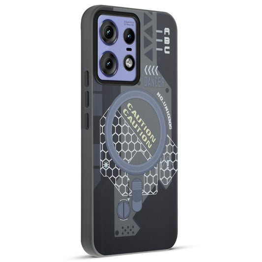 Mechanical Circuit Print Hard Back Cover For Motorola Edge 50 Pro 5G