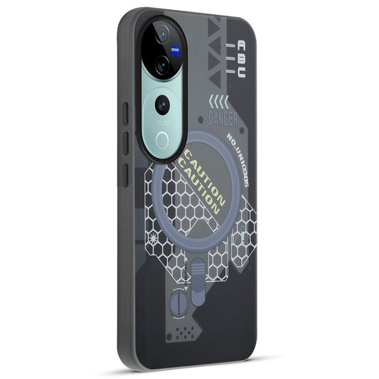 Mechanical Circuit Print Hard Back Cover For Vivo V40 Pro 5G