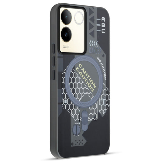 Mechanical Circuit Print Hard Back Cover For Vivo T2 Pro 5G