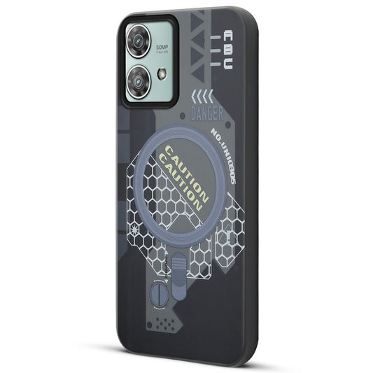 Mechanical Circuit Print Hard Back Cover For Motorola Edge 40 Neo 5G