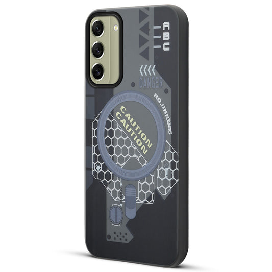 Mechanical Circuit Print Hard Back Cover For Samsung S21 FE 5G