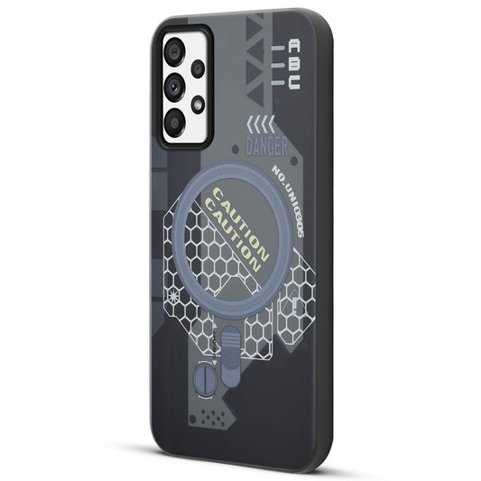 Mechanical Circuit Print Hard Back Cover For Samsung A73 5G