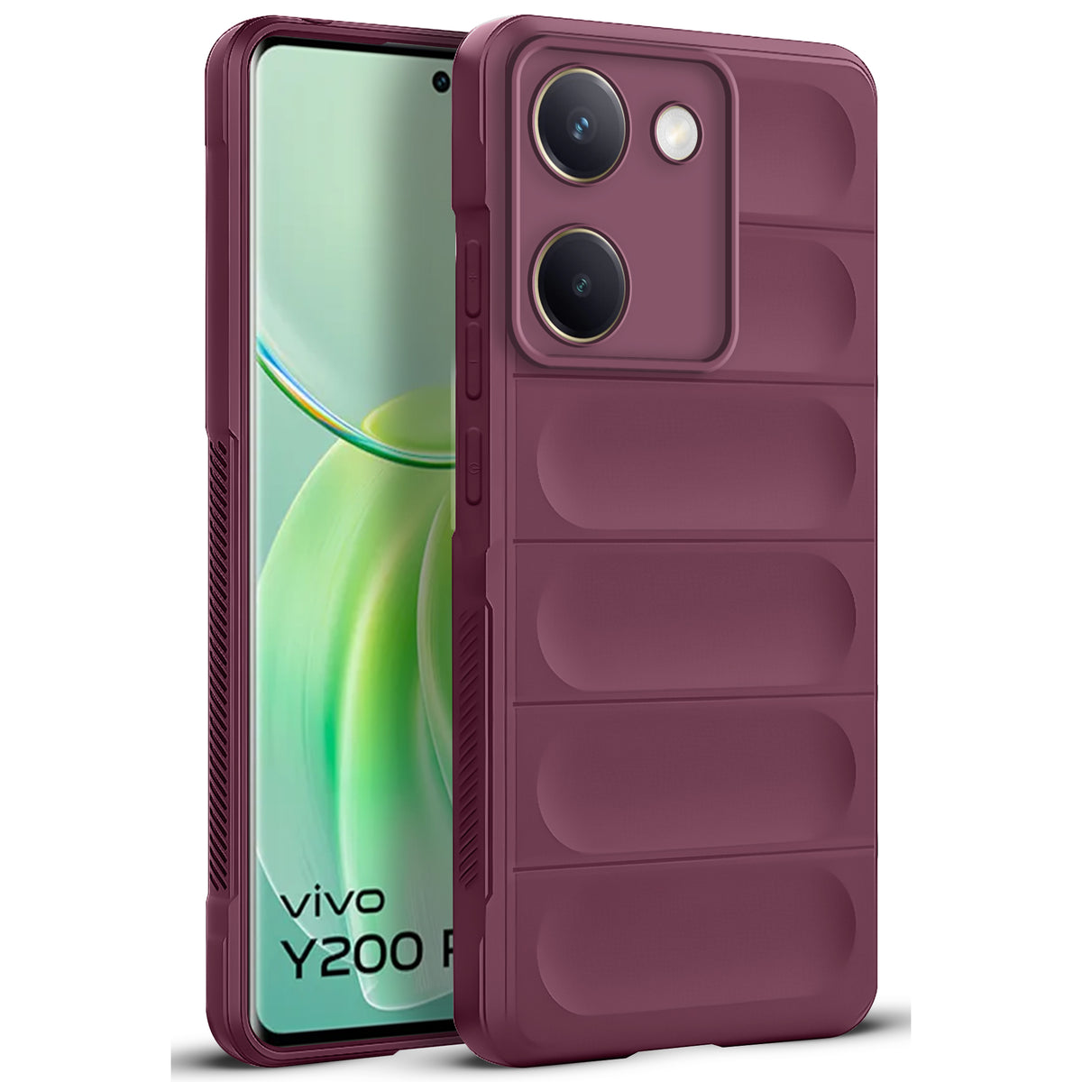 Soft Silicone Comfort Grip Back Cover Case For Vivo Y200 Pro 5G