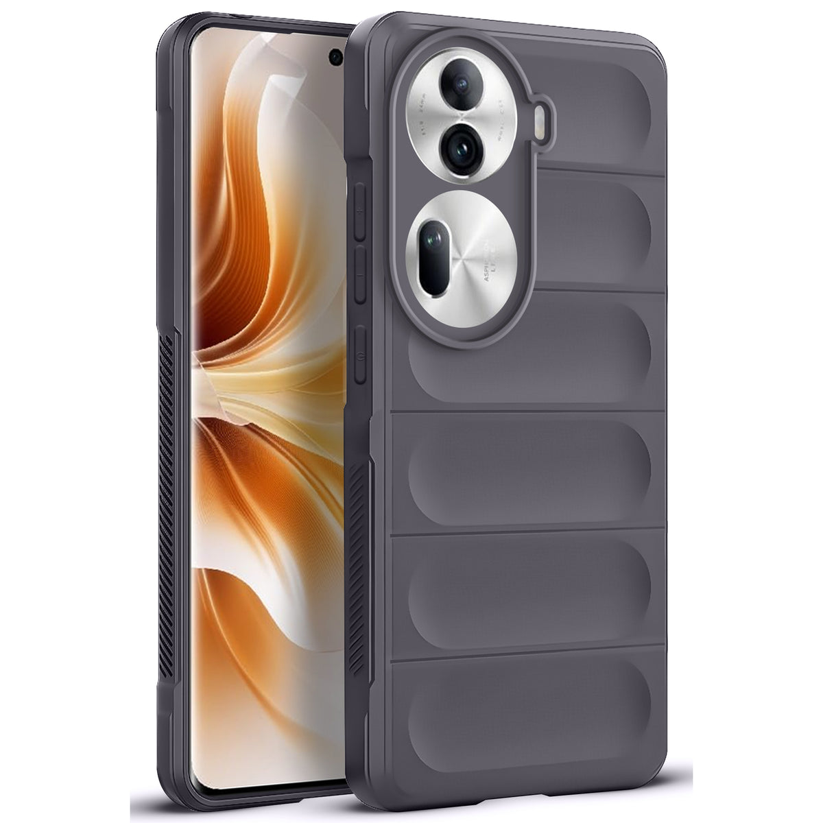 Soft Silicone Comfort Grip Back Cover Case For Oppo Reno 11 Pro 5G