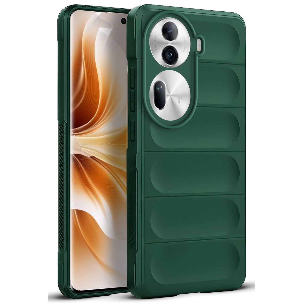Soft Silicone Comfort Grip Back Cover Case For Oppo Reno 11 Pro 5G