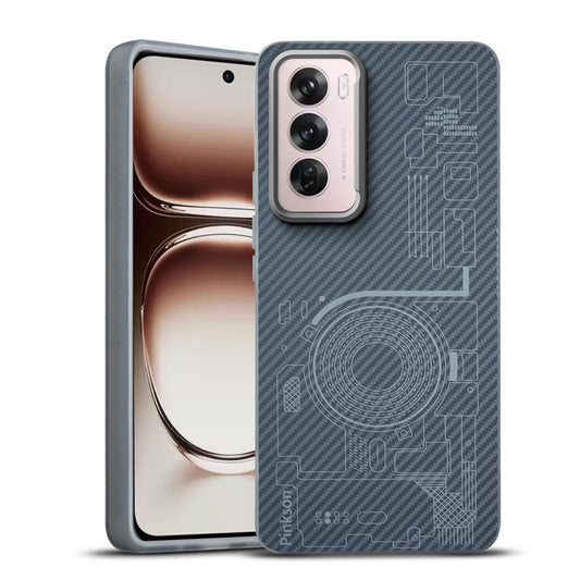 Elegant Hybrid Pattern Design Back Case For Oppo Reno 12 Pro 5G