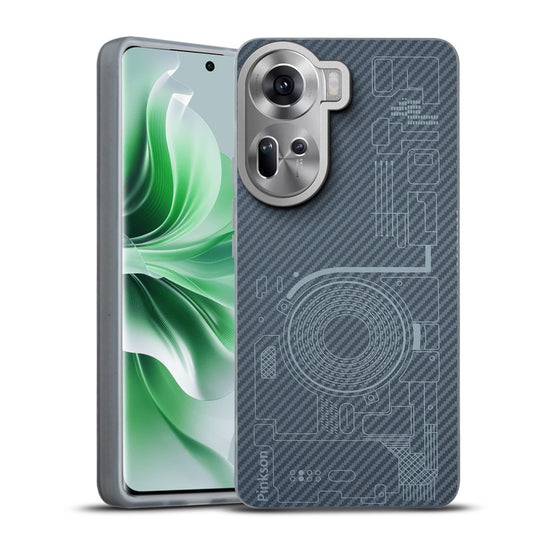 Elegant Hybrid Pattern Design Back Case For Oppo Reno 11 5G