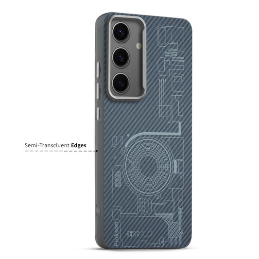 Elegant Hybrid Pattern Design Back Case For Samsung S24 5G