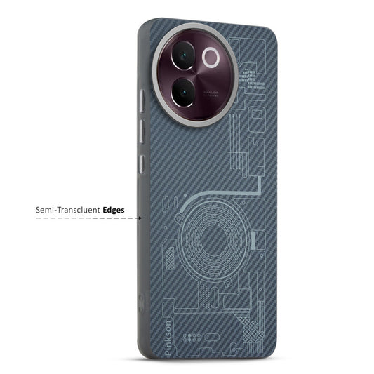 Elegant Hybrid Pattern Design Back Case For Vivo V30e 5G