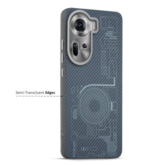 Elegant Hybrid Pattern Design Back Case For Oppo Reno 11 5G