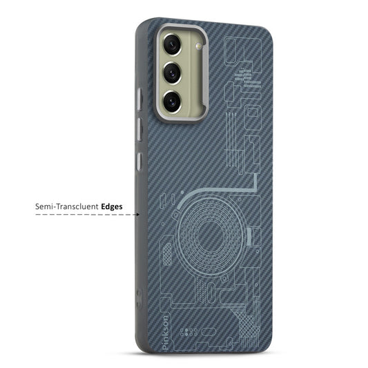 Elegant Hybrid Pattern Design Back Case For Samsung S21 FE 5G