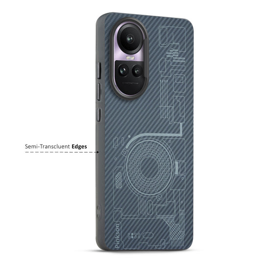 Elegant Hybrid Pattern Design Back Case For Oppo Reno 10 Pro 5G