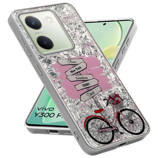 Shining Glossy Gradient Glitter Phone Back Cover Case for Vivo Y300 Plus 5G