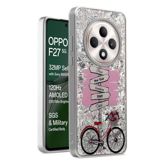 Shiny Foil Back Case for Oppo F27 5G
