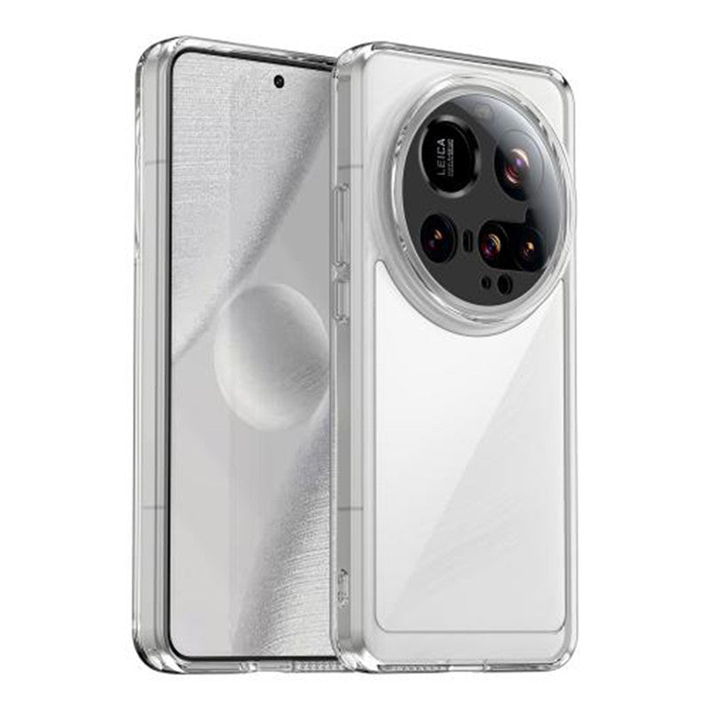 Minimalist Transparent Hard Case For Xiaomi 15 Ultra 5G with Silver Button Detailing & Camera Protection Edges