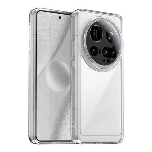 Minimalist Transparent Hard Case For Xiaomi 15 Ultra 5G with Silver Button Detailing & Camera Protection Edges