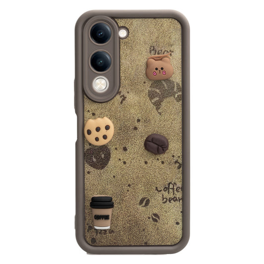 Playful 3D Cartoon Soft Back Case For Vivo Y19e With Camera Protection