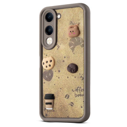 Playful 3D Cartoon Soft Back Case For Vivo Y19e With Camera Protection
