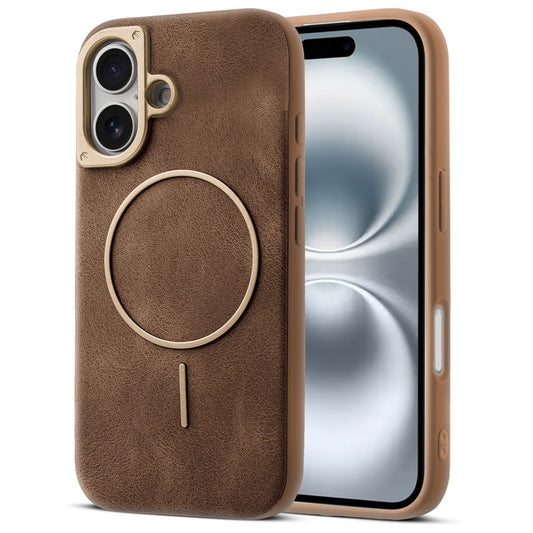 Elite PU Leather Case for Apple iPhone 17 , Hard Shell with Soft Inner Fabric & MagSafe Support