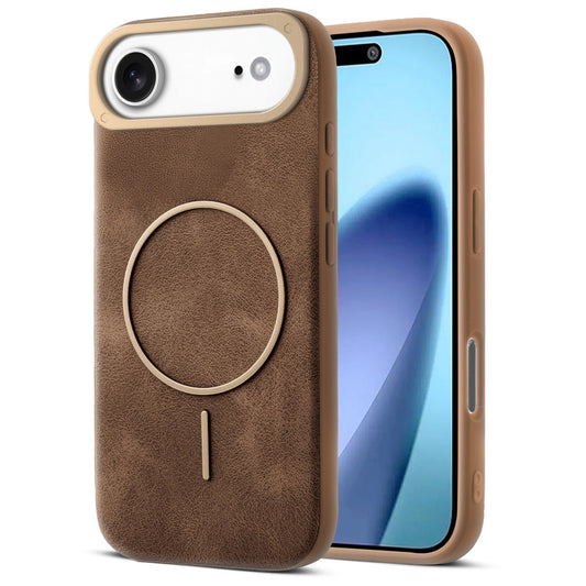 Elite PU Leather Case for Apple iPhone 17 Air , Hard Shell with Soft Inner Fabric & MagSafe Support